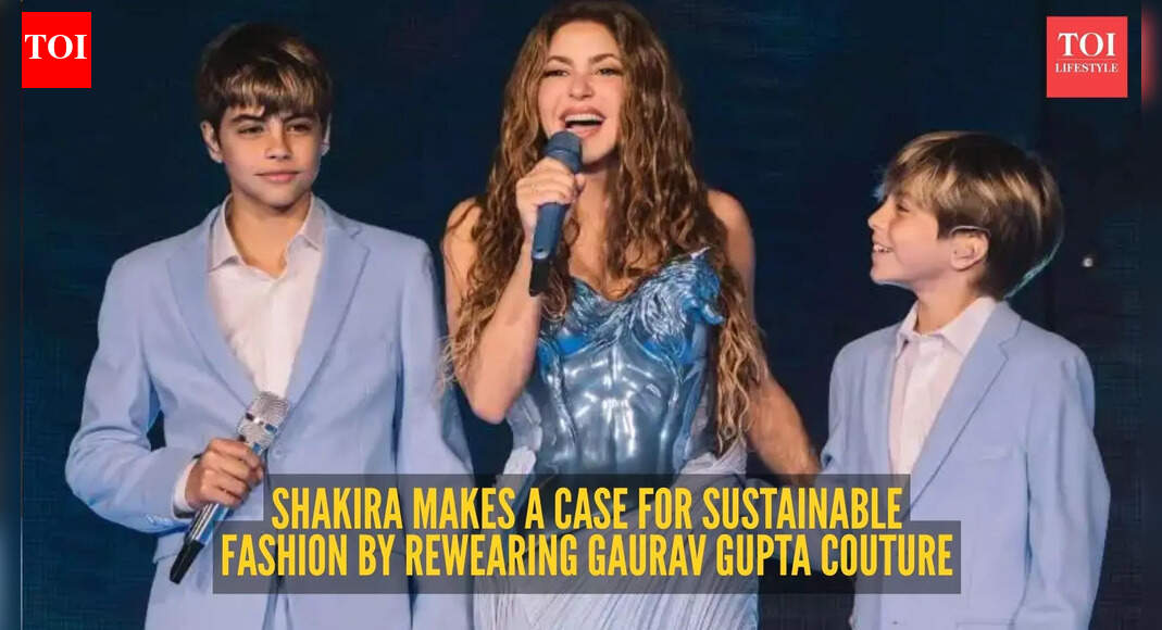 Shakira makes sustainable style move in Gaurav Gupta couture