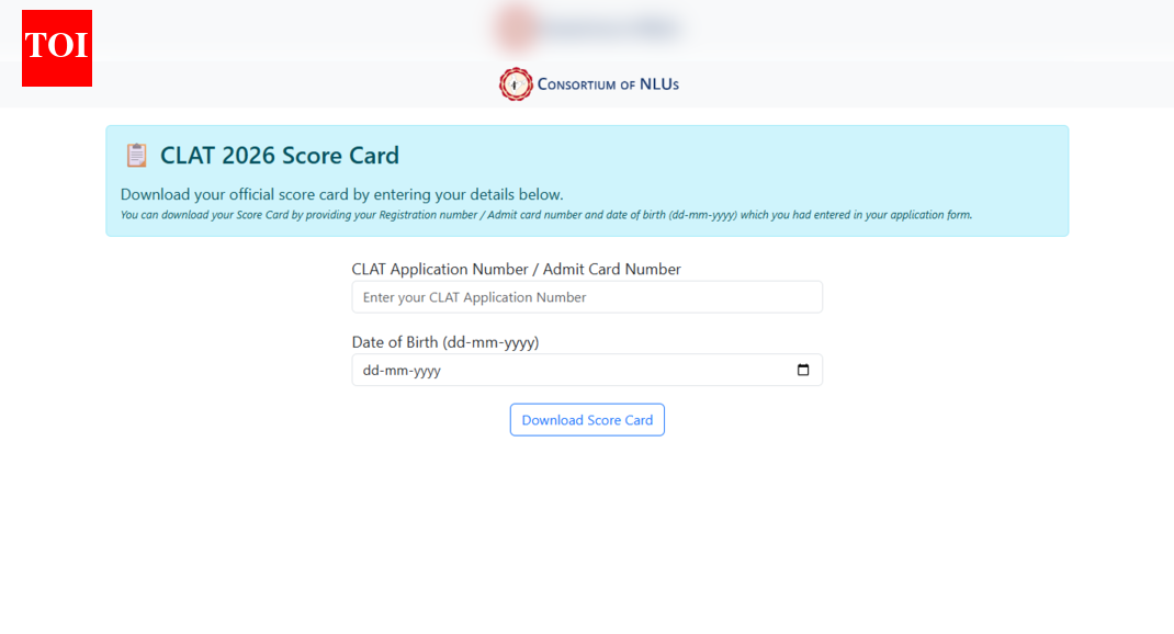 CLAT 2026 result released: Direct link to download scorecards and key details here