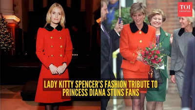 Princess Diana’s niece, Lady Kitty Spencer, pays an unexpected, striking fashion tribute to her late aunt