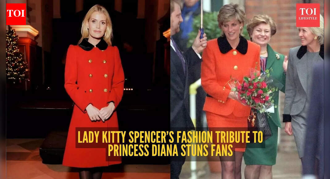 Princess Diana’s niece, Lady Kitty Spencer, pays an unexpected, striking fashion tribute to her late aunt