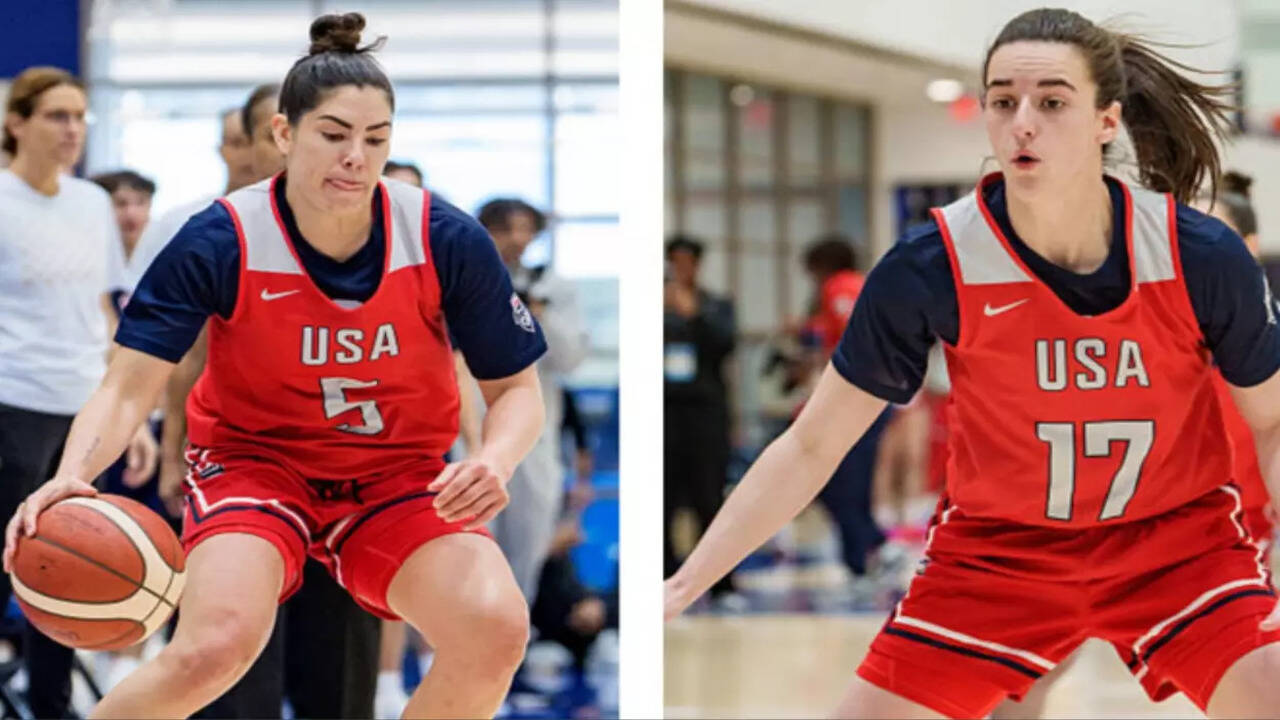 Welcome to the W”: Fans go wild as Kelsey Plum muscles past Caitlin Clark  for a hard layup on Day 2 of Buckets | NBA News - The Times of India