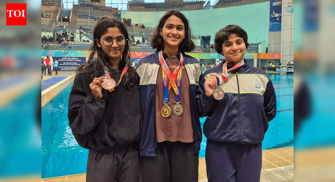 Purvi wins gold, Aarohi silver at National School Games aquatics championship