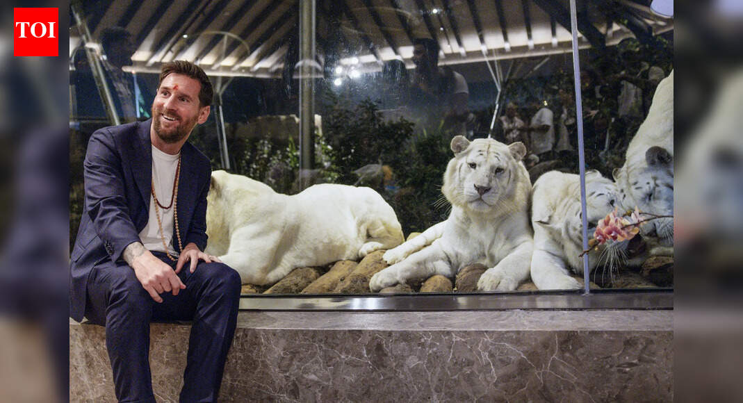 Lionel Messi at Vantara — Football icon's wildlife visit steals the spotlight after GOAT India Tour | See Pics