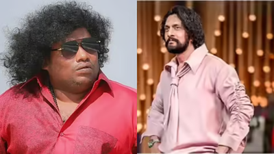 Kichcha Sudeep hilariously teases Yogi Babu about his busy schedule on ‘Mark’ sets; says, ‘he came in instalments’