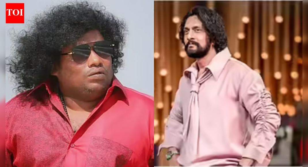 Kichcha Sudeep hilariously teases Yogi Babu about his busy schedule on ‘Mark’ sets; says, ‘he came in instalments’