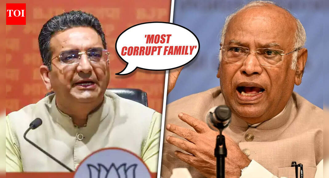 National Herald Case: Kharge Alleges ED Misuse, BJP Strikes Back With 'Most Corrupt Family' Dig
