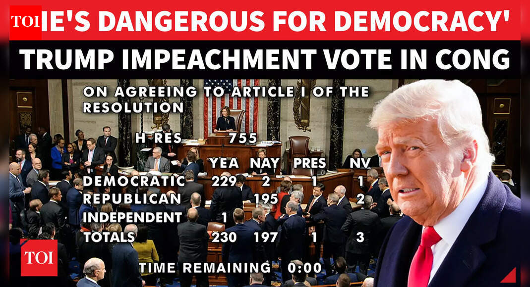 Trump Impeachment Vote: 'Your Days Are Numbered' | U.S. Cong Shocker For GOP | WATCH