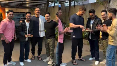 John Abraham turns 53; cuts cake and celebrates with paparazzi - Watch