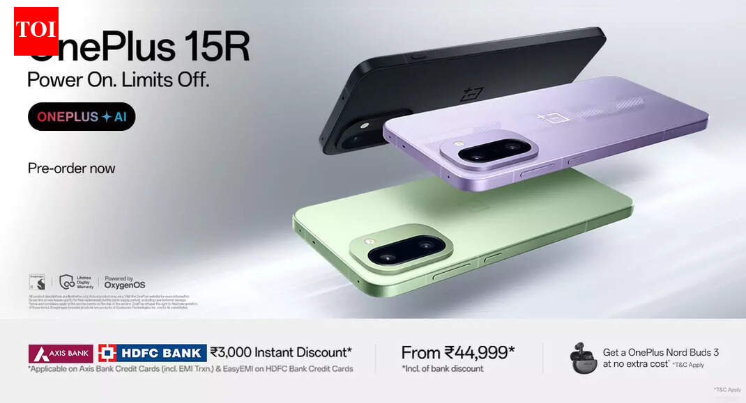 OnePlus 15R with Snapdragon 8 Gen 5 chipset, 165Hz display, and 7,400mAh battery launched: All the details