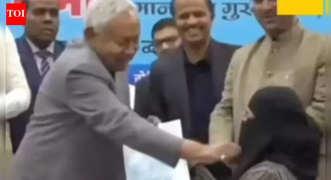 Nitish’s act sets off hijab row in J&K; Omar, PDP trade fire