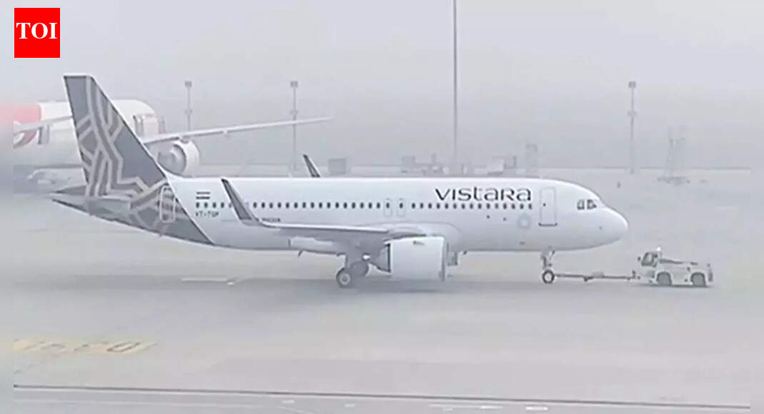 Delhi air quality worsens: IGI airport issues advisory; Anand Vihar AQI hits ‘severe’ at 415