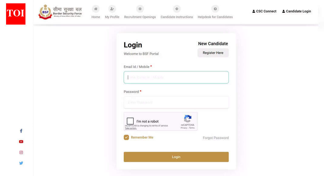 बीएसएफ प्रवेश पत्र 2025: दिसंबर परीक्षा के लिए एचसी आरओ आरएम शारीरिक परीक्षण हॉल टिकट rectt.bsf.gov.in पर डाउनलोड करें