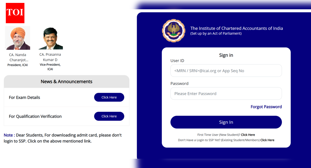 ICAI CA Foundation January session 2026 admit card released at eservices.icai.org: Direct link to download here