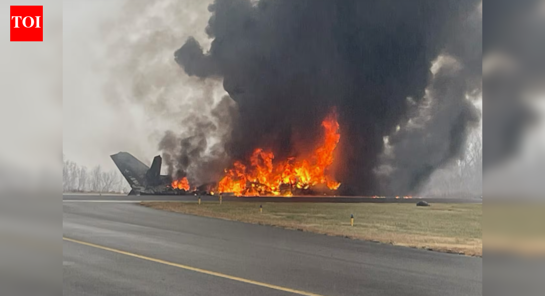 Cessna 550 business jet crashes at North Carolina airport; fireball erupts - watch