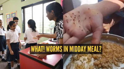 Worms found in midday meal at govt school in Karnataka
