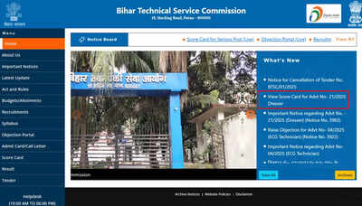 BTSC releases Bihar Dresser result 2025 marks online for July CBT at btsc.bihar.gov.in; download here