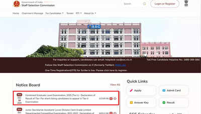 SSC CGL Tier 1 result 2025 released: What next?