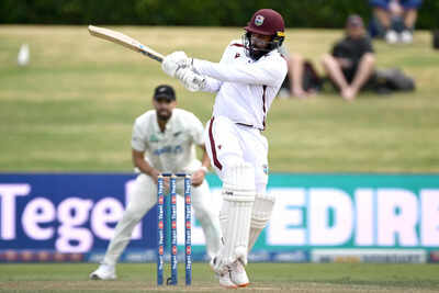 NZ vs WI 3rd Test: West Indies openers hold firm after Conway double ton as New Zealand declare 575