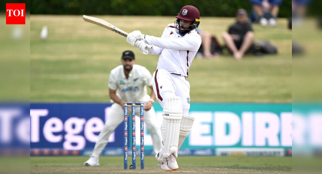 3rd Test: WI openers hold firm after Conway double ton as NZ declare 575