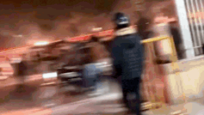 Security guards smash Mercedes with sticks, batons in Gurgaon