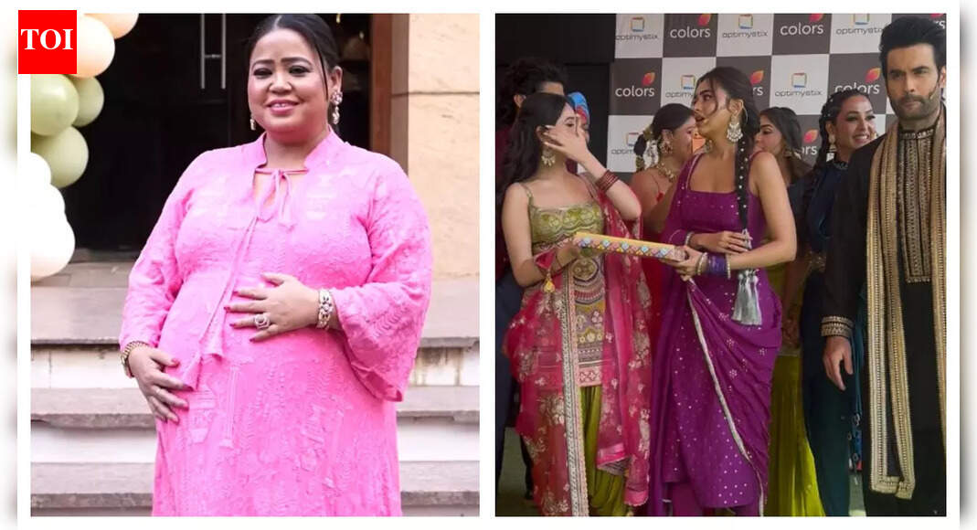 Laughter Chefs 3 cast Tejasswi Prakash, Krushna Abhishek and others distribute sweets as Bharti Singh welcomes a baby boy; Aly Goni jokes 'ab gola aur barood dono aagaye hain' - The Times of India