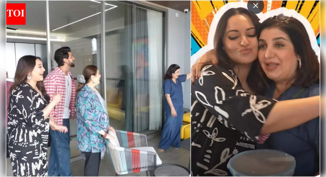 Farah Khan asks why Sonakshi Sinha and Sonu Sood are in a painting hung on the wall of the 'Dabangg' actress' house; Zaheer Iqbal REACTS