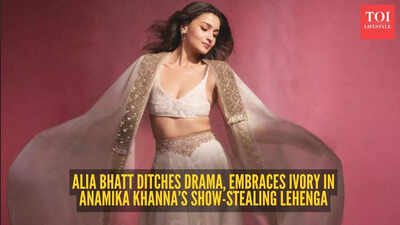 Alia Bhatt’s Anamika Khanna lehenga moment is proof that Indian evening wear is in its quiet luxury era