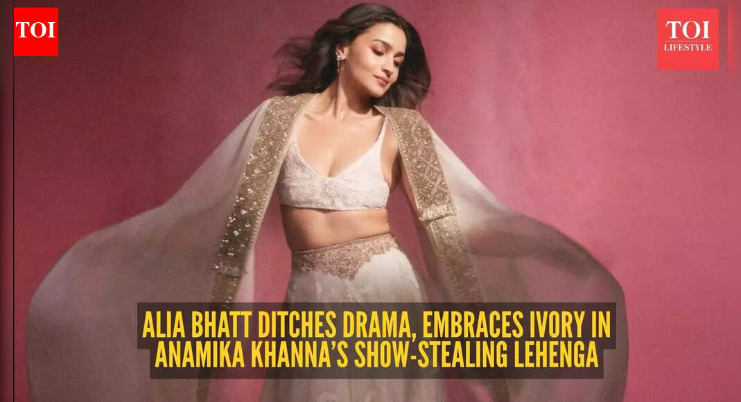 Alia Bhatt’s Anamika Khanna lehenga moment is proof that Indian evening wear is in its quiet luxury era