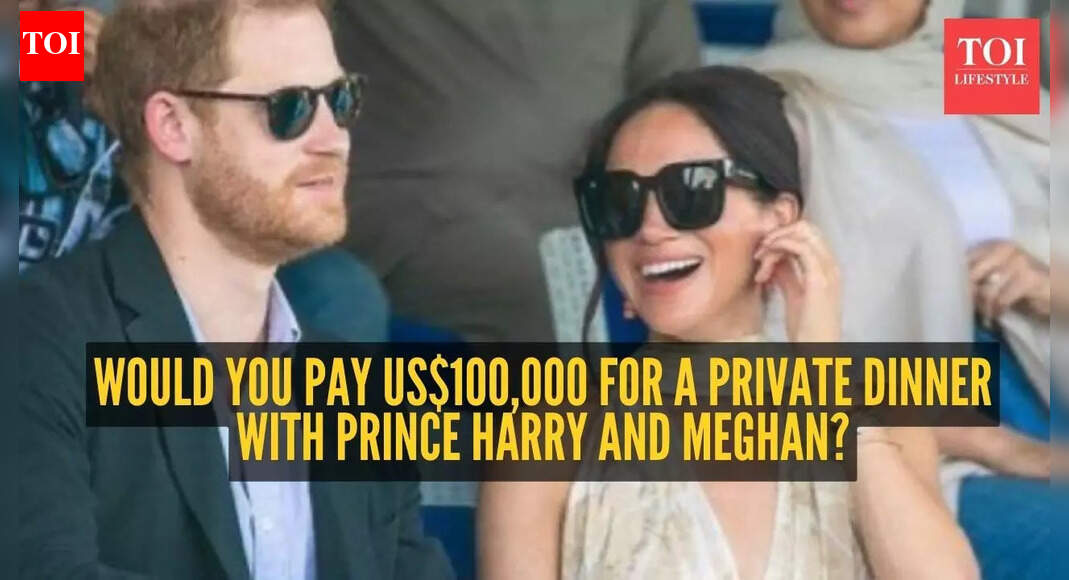 Would you spend US$100,000 for a private dinner with Prince Harry and Meghan?