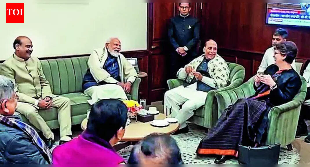 At Speaker's chamber, a rare show of government-opposition bonhomie