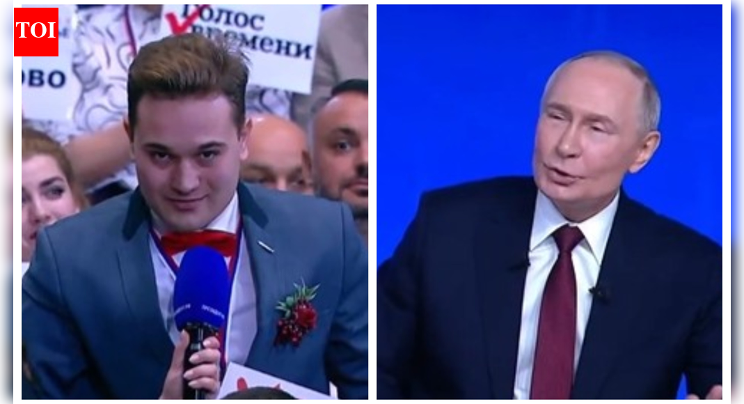 'Marry me': Journalist proposes to girlfriend at Putin's year-end press conference; she says 'yes'