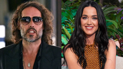 “That globalist stooge”: Podcaster Russell Brand shocks TPUSA crowd with blunt comment about Katy Perry and Justin Trudeau