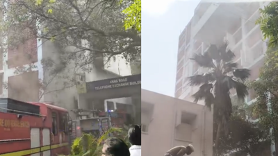 Chennai fire scare: Blaze engulfs BSNL office on Anna Salai; services disrupted