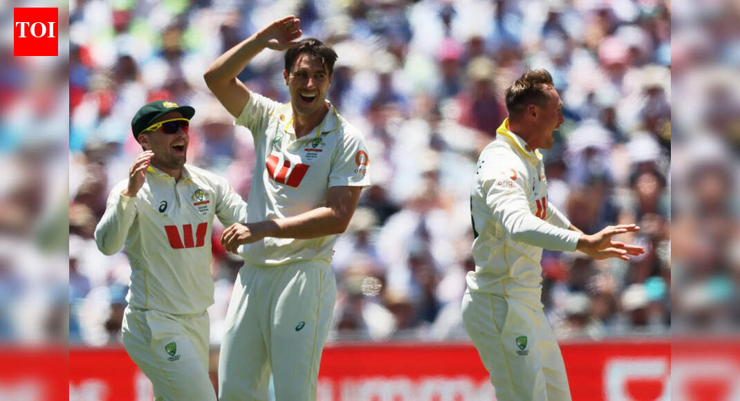 Australia four wickets from retaining Ashes after Cummins, Lyon strike; England 207/6 at stumps