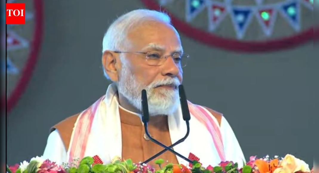 'Modi govt is correcting Congress's mistakes': PM in Guwahati; hails development of Assam