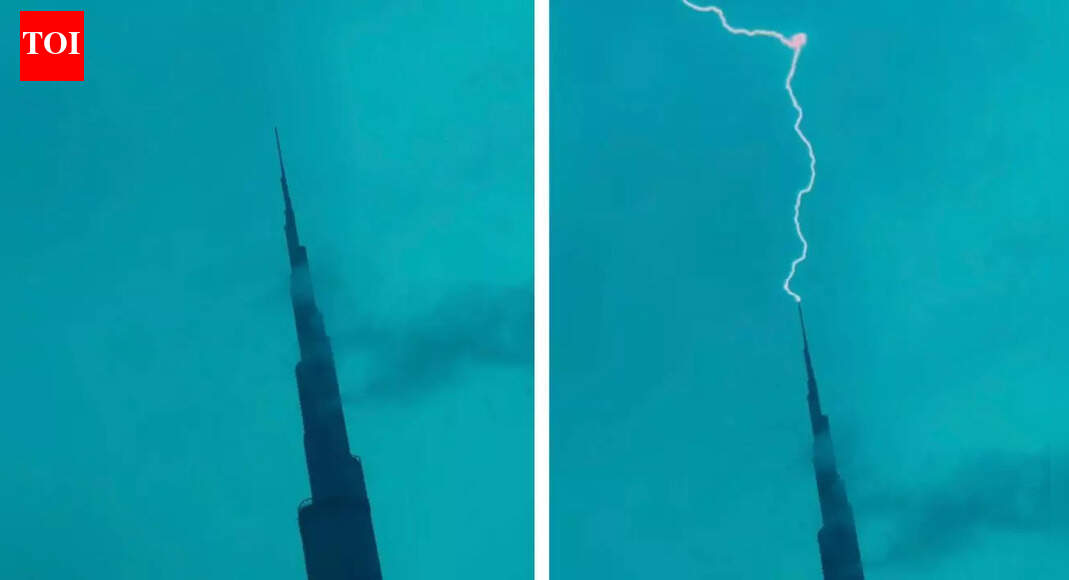 Rare lightning strike on Burj Khalifa captured by Dubai Crown Prince 'Fazza'