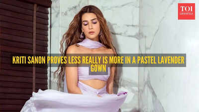  Kriti Sanon’s lavender gown makes a quiet statement