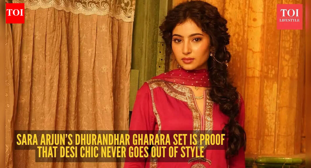 This chic gharara set worn by Sara Arjun aka 'Yalina Jamali' in ‘Dhurandhar’ is about to be your new ethnic obsession