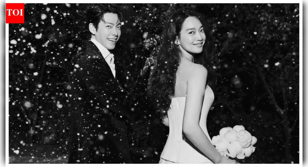 Shin Min Ah and Kim Woo Bin's PDA-filled wedding photoshoot video drops online; Photographer says 'snow began to fall, just like a K-drama scene' - WATCH