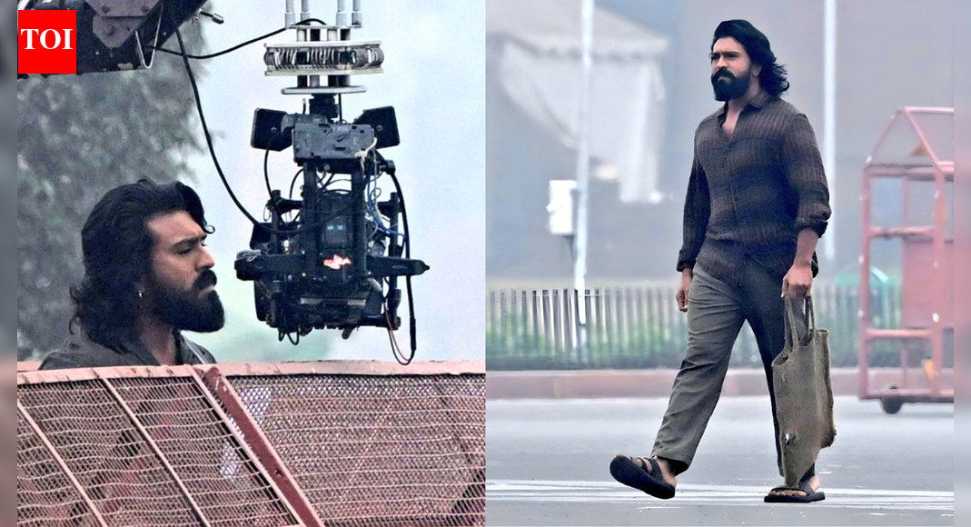 ‘Peddi’ shoot: Ram Charan's PICS from Delhi shoot LEAKED; ‘RRR’ star seen walking in rugged-bearded look near Rashtrapati Bhavan