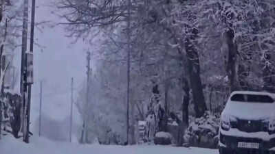  First snowfall blankets town; minimum temperature plunges to -2°C