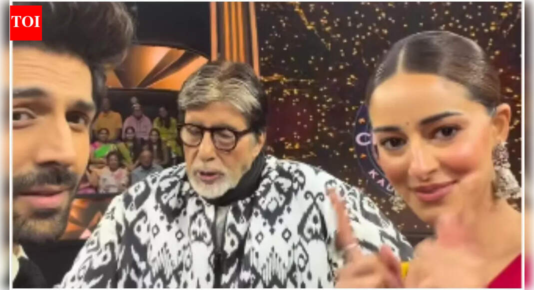 ‘Tu Meri Main Tera Main Tera Tu Meri’: Amitabh Bachchan struggles to pronounce Kartik Aaryan and Ananya Panday's upcoming film title