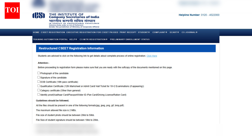 ICSI CSEET June 2026 registration window opens at icsi.edu: Check direct link to apply and key details here
