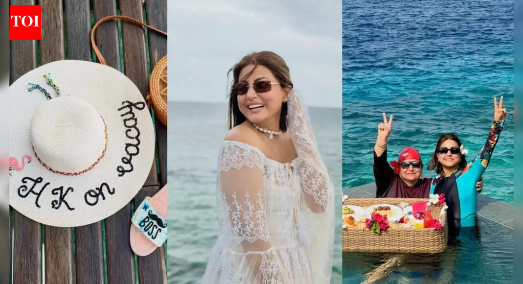 Hina Khan shares more glimpses of her holidays with mother and husband Rocky Jaiswal - Pics