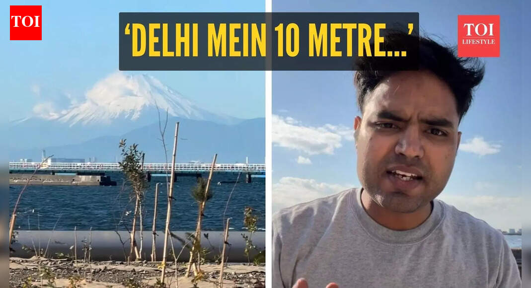 Mount Fuji seen from 200 km away! Netizens compare Japan’s crystal-clear air with Delhi’s smog: ‘Delhi mein 10 metre…’