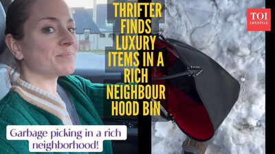 This rich neighbourhood’s trash bins are full of designer fashion, literally