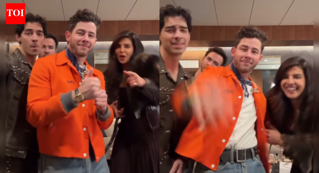 Priyanka Chopra Joins Jonas Brothers for Fun Bollywood Pre-Show Ritual