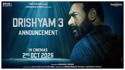 'Drishyam 3': Ajay Devgn announces October 2 release date; says 'Aakhri hissa baaki hai'
