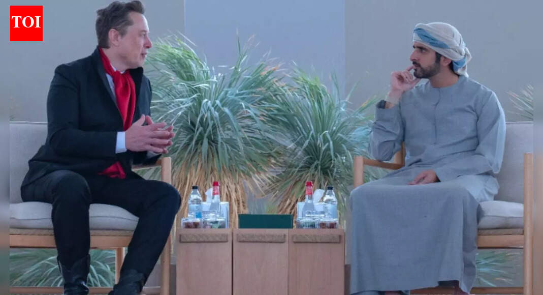 Dubai Crown Prince drives Elon Musk around the city, revealing plans for AI innovation, space technology, and Dubai Loop