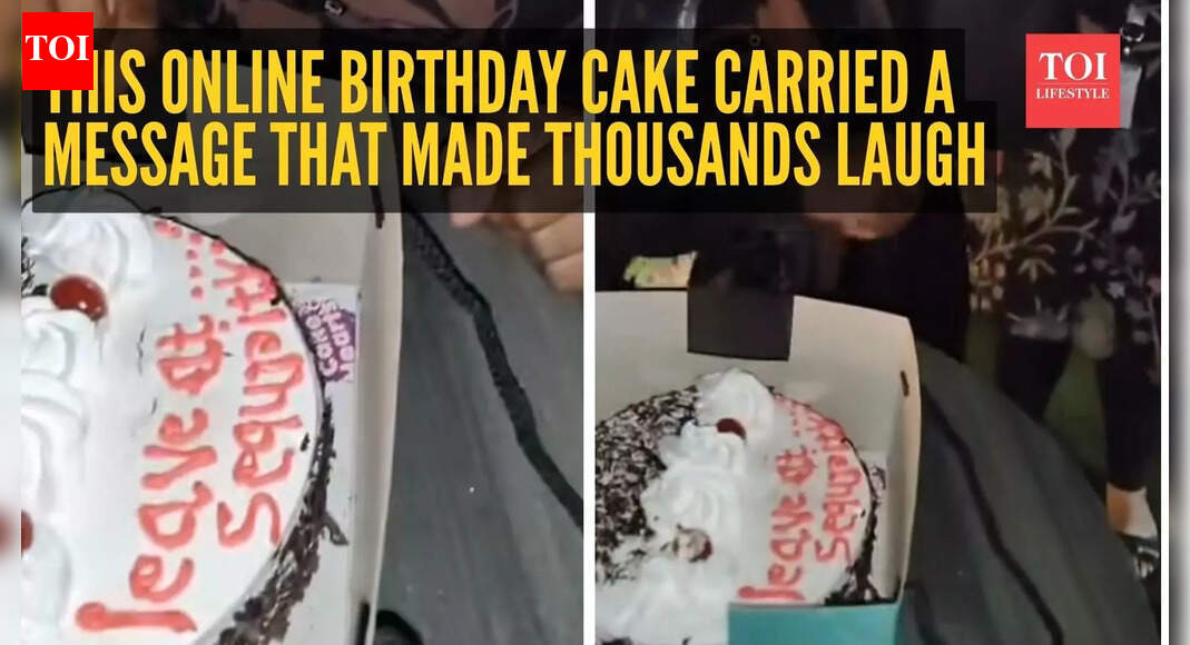 This online birthday cake carried a message that made thousands laugh, video goes viral